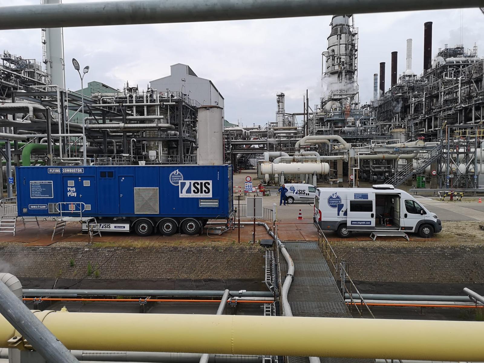 Brennkammer in Raffinerie